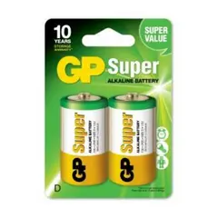 GP Batteri LR20 - D-13A Super Alkalisk 2pk