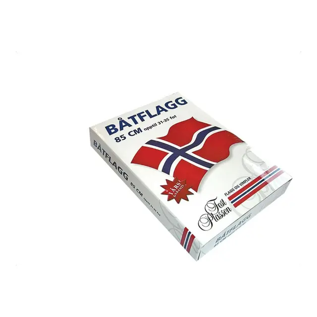 Norsk Båtflagg Premium Polyester - 65x47 cm 