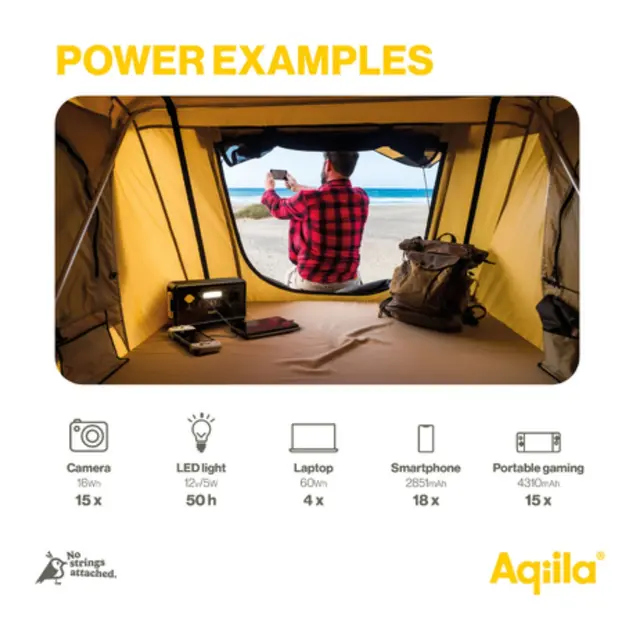 AQIILA Powerbird Power Station S300 Bærbar strømforsyning 300w/294Wh 
