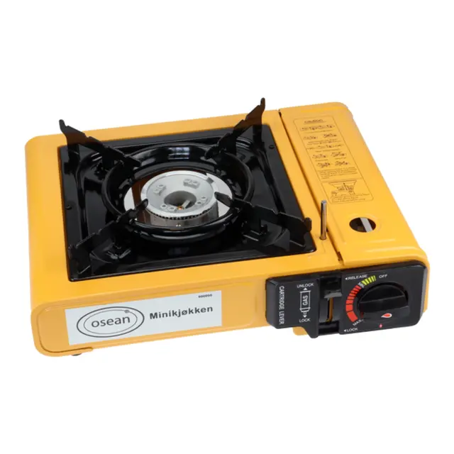 Kokeapparat - Gass 2300W I koffert - Gul - CE godkjent 
