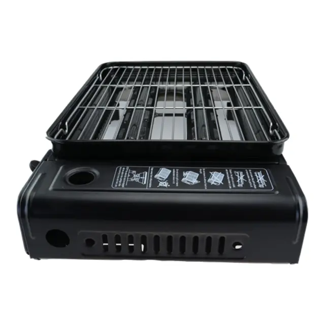 OSEAN Portabel gassgrill 1800W - 340x260mm grillflate 