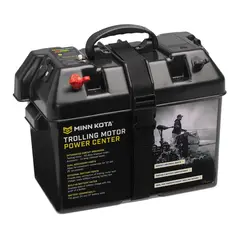 MINN KOTA batterikasse Med indikator - 2stk 12v siggarett uttak
