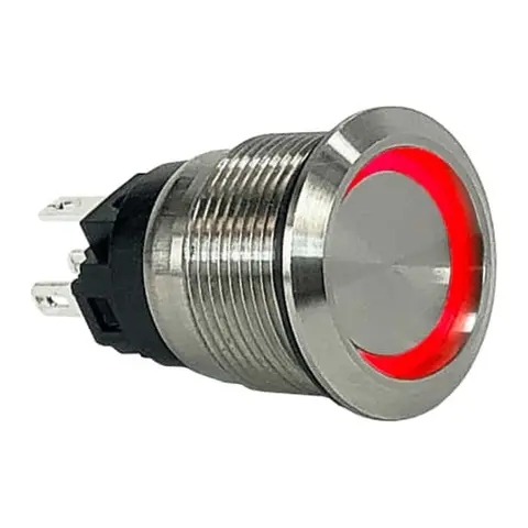 CARLING pushbutton LED - 1 polet Trykknapp ON-OFF rød LED - IP67 