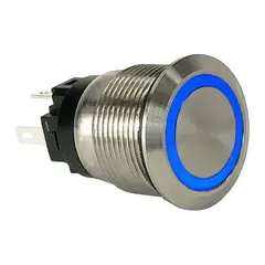 CARLING pushbutton LED - 1 polet Trykknapp (ON)-OFF bl&#229; LED - IP67
