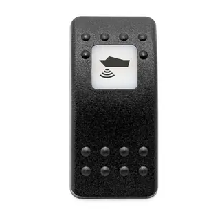 CARLING Sort hette med ekkolodd symbol Hette for Carling bryter - gjennomlysbar