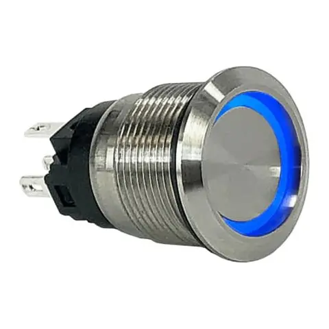 CARLING pushbutton LED 1 polet Trykknapp ON-OFF blå LED - IP67 