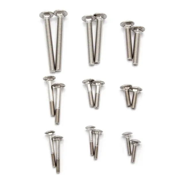 Låsebolt 2 pk - M12 x 100mm A4 syrefast bolt 