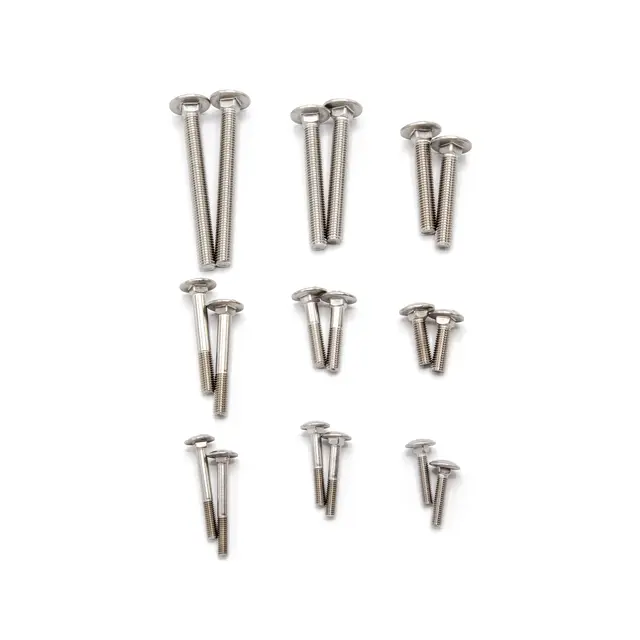 Låsebolt 2 pk - M8 x 30mm A4 syrefast bolt 