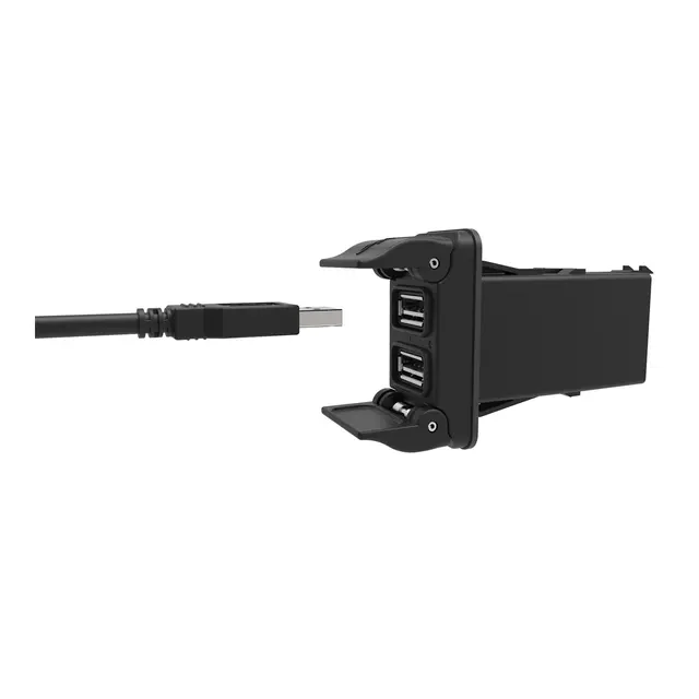 CARLING USB uttak V-charge Contura 2 porter  -3,15Ah - LED indikator 