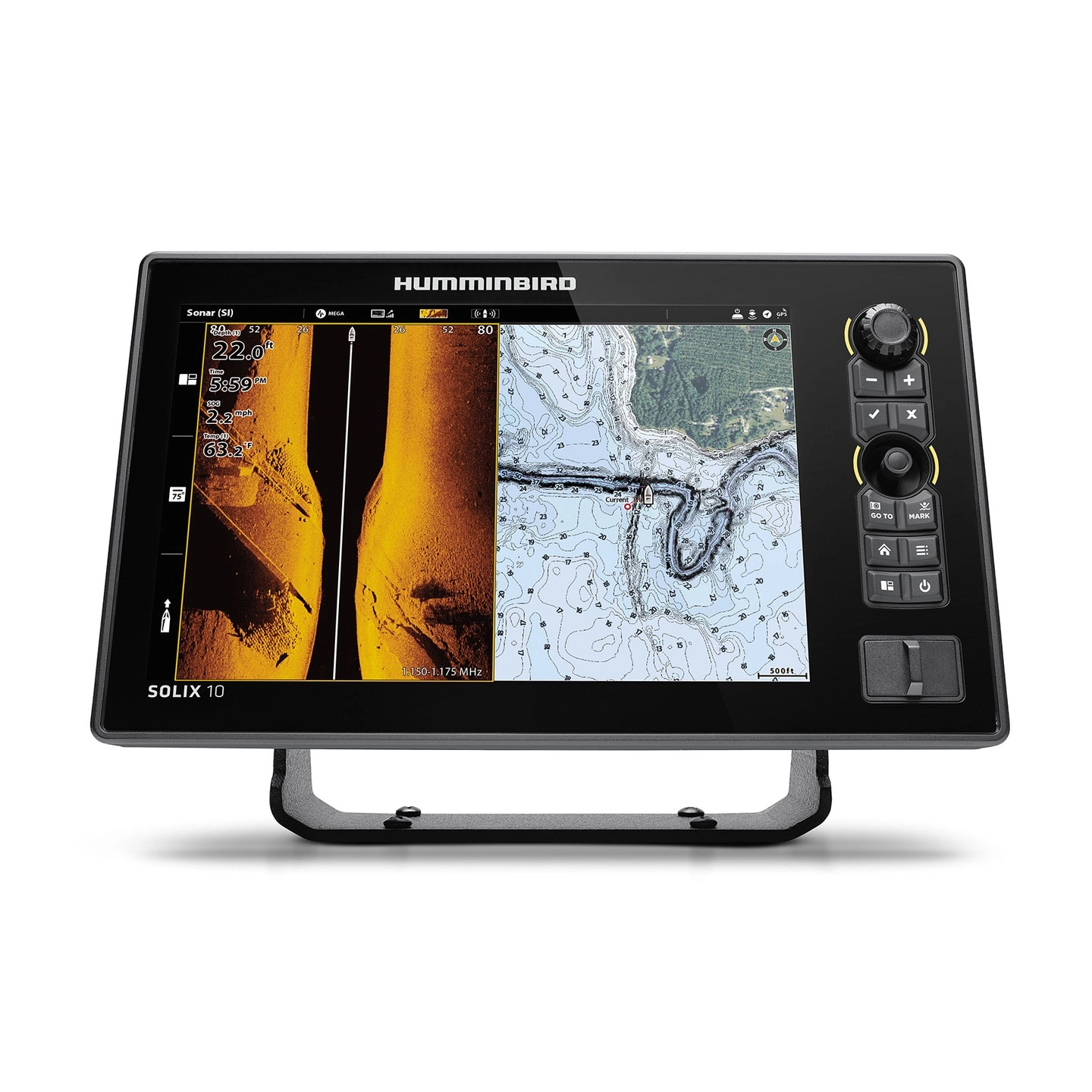 HUMMINBIRD Solix 10 Chirp Mega SI+ G3 10,1" touch og knapper - Mega Imaging +