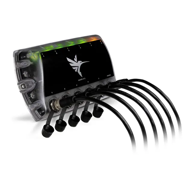 HUMMINBIRD Nettverksport vanntett Ethernet nettverkt - 5 porter 