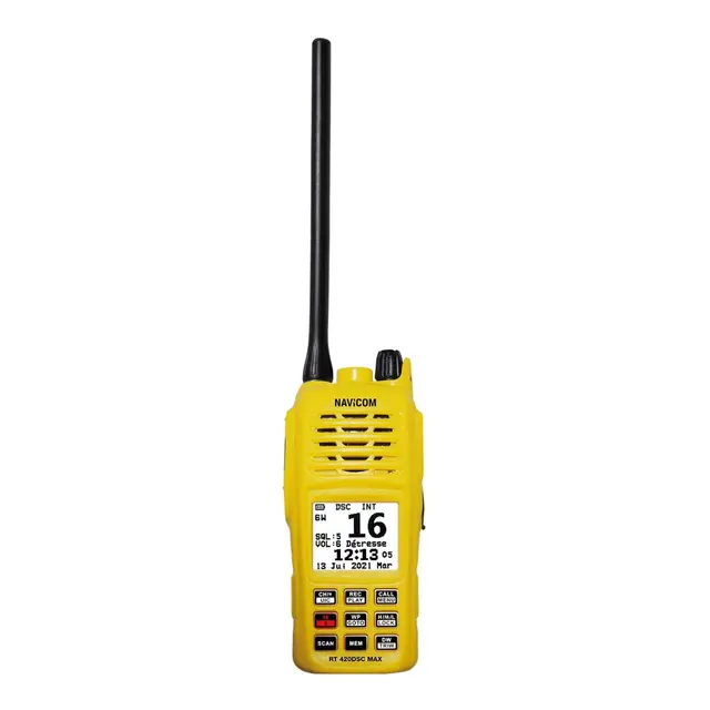 NAVICOM Bærbar VHF 6W - Ipx8 Flyter - DSC - GPS 