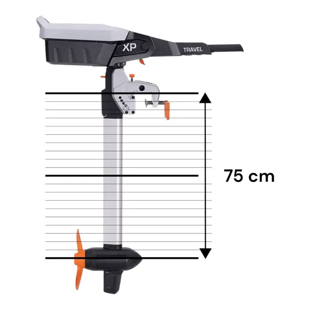 TORQEEDO Travel XP L Power 1600 W / 5HK - 75 cm stamme (lang) 