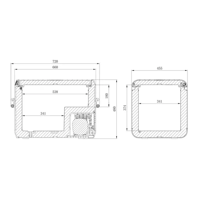 DOMETIC CFX3 55 A++ 48 l Portabel kompressorkjøler og -fryser 