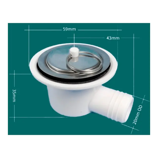 DOMETIC Avløpssil AC 540 vinklet 20mm 