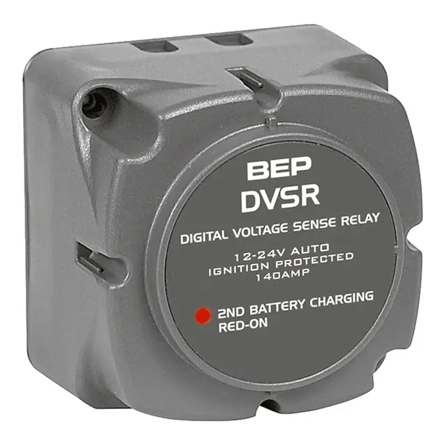 BEP Ladestrømsfordeler DVSR 140 A,12/24V Ladeskille volt sensetivt rele 