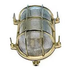 Skilpaddelampe oval - messing 195x262mm