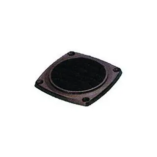 Ventilrist 3" plast - sort flat 