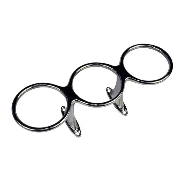 Glass/Flaskeholder 316, 3 stk toppmontert 
