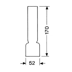 Glass &#216;52 x 170