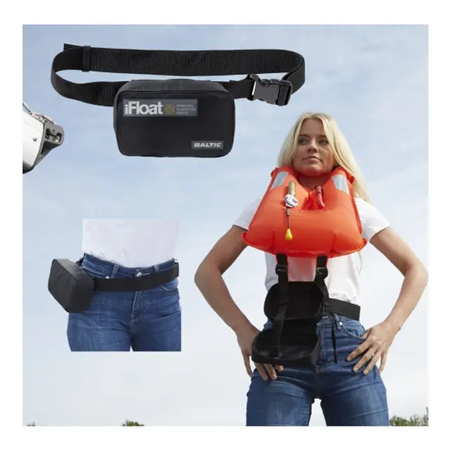 BALTIC iFloat Oppblåsbar Redningsvest Sort - 50N 