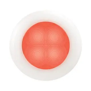 HELLA MARINE Slimline LED hvit 12V rødt lys 