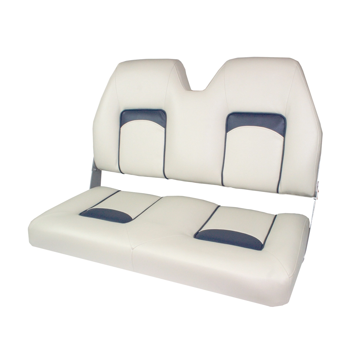 MARINVENT Båtstol MI-H90 cruiser dobbel lysgrå / mørkblå kjeder