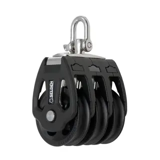 SELD&#200;N Blokk PBB50 trippel m/glidelager, &#216;50mm trinser