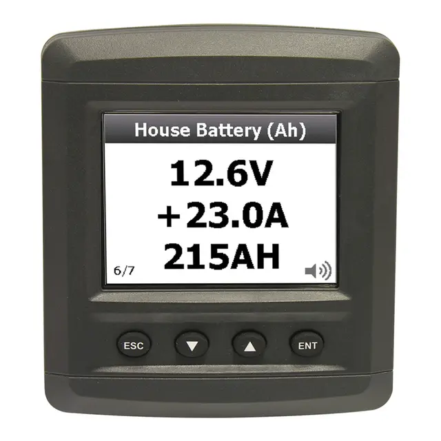 BEP Batterimåler og Tankmåler, farge LCD Avansert type 