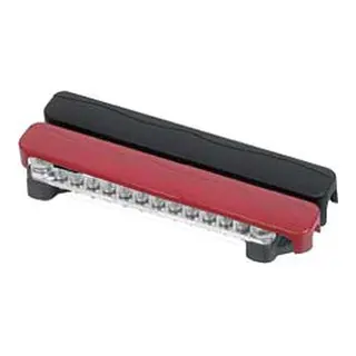 BEP Kobl.skinne 12 pos + 12 neg sort/r&#248;dt deksel