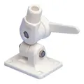 Antennefeste nylon topp, justerbar Antennefot Hvit