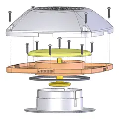 Ventilator &quot;Square&quot;