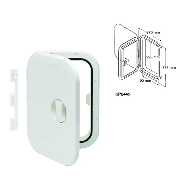 NUOVA RADE ABS Luke 373 x 270mm SP2445 - m/180° åpning 
