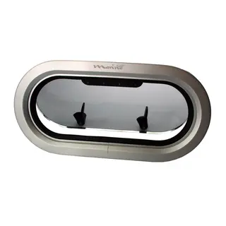Portlight MS alu, oval 175 x 375 mm