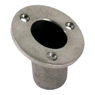 Flaggstangholder nedfellbar 316 32mm - skrå 