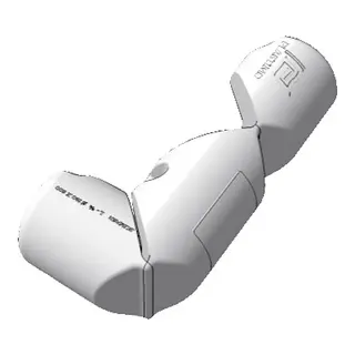 PLASTIMO Bumper&#174; fleksbel - 3/4 hvit - 180 x 800 mm