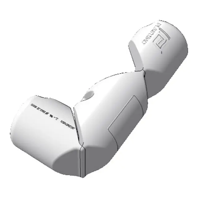 PLASTIMO Bumper® fleksbel - 3/4 hvit - 180 x 800 mm 