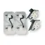 CEREDI TENDER Easy-Lift Snap Davit Hvit - PVC