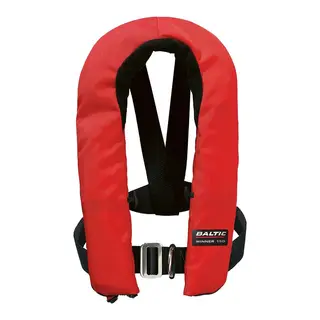 BALTIC Winner ZIP m/harness, R&#248;d med belte og krok for sikkerhetsline