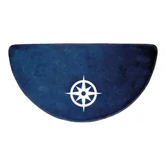 Matte &quot;Kompass&quot; - 91x47cm Marinebl&#229; - halvsirkel