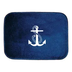 Matte, liten &quot;Anker&quot; -&#160;45x30cm Marinebl&#229;