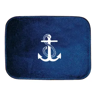 Matte, liten &quot;Anker&quot; -&#160;45x30cm Marinebl&#229;