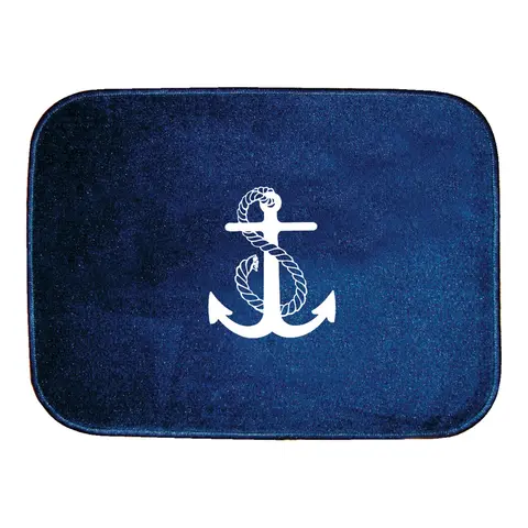 Matte, liten &quot;Anker&quot; -&#160;45x30cm Marinebl&#229;