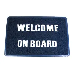 Matte PVC &quot;Welcome on board&quot; -&#160;40x60cm Bl&#229;