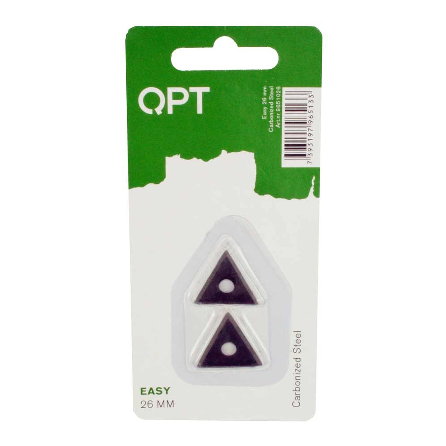 QPT Reserveblad 26 mm trekantet