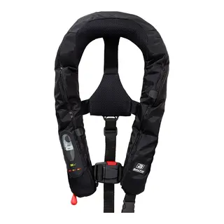 BALTIC Legend, Oppbl&#229;sbar vest - Sort m/ stor hals&#229;pning + inspeksjonsvindu