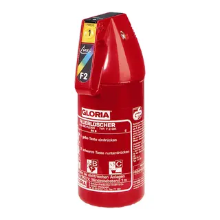 GLORIA Brannslukker 2 kg, F2GM ABC kompakt pulverapparat for b&#229;t m.m