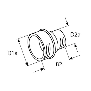 WEBASTO Adapter kun for avgreningsr&#248;r &#216;80/55