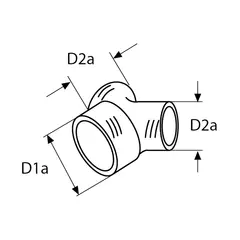 WEBASTO Y-stykke &#216; 80/55/55mm