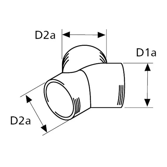 WEBASTO Y-stykke Ø 90/80/80mm 